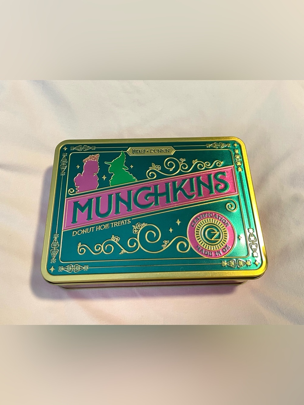 Dunkin' Donuts Wicked Tin - Munchkins - Limited Edition - Wicked For Good 2025